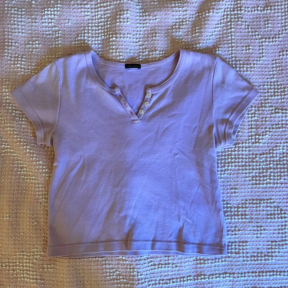 Brandy Melville light purple crop top